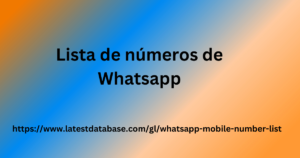 Lista de números de Whatsapp