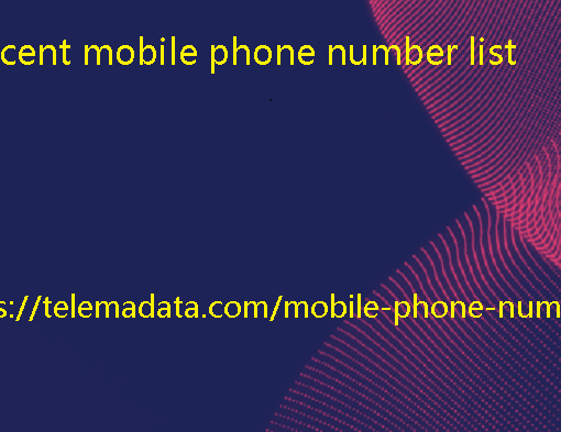 recent mobile phone number list