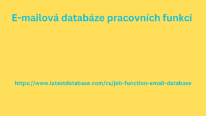 E-mailová databáze pracovních funkcí