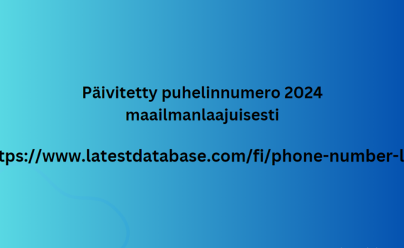 Päivitetty puhelinnumero 2024 maailmanlaajuisesti